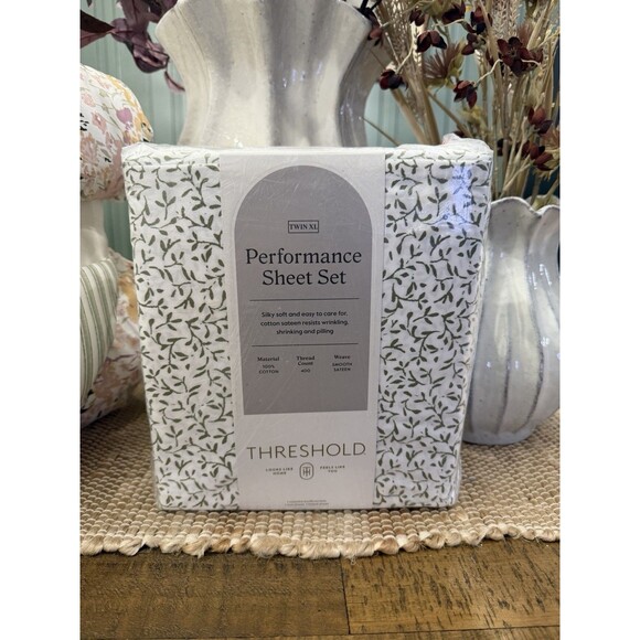 Twin XL Studio McGee Comforter Set + Green Vine 400TC Performance Sheets NEW - Picture 3 of 13